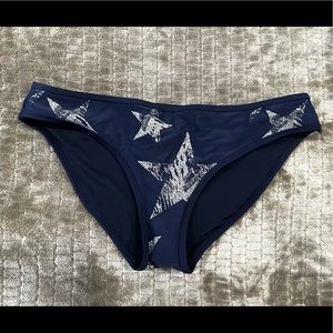 NWT❗️Aerie Navy Silver Stars Bikini Bottoms